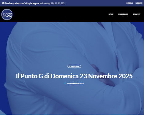 IL PUNTO G – domenica 23 novembre 2025