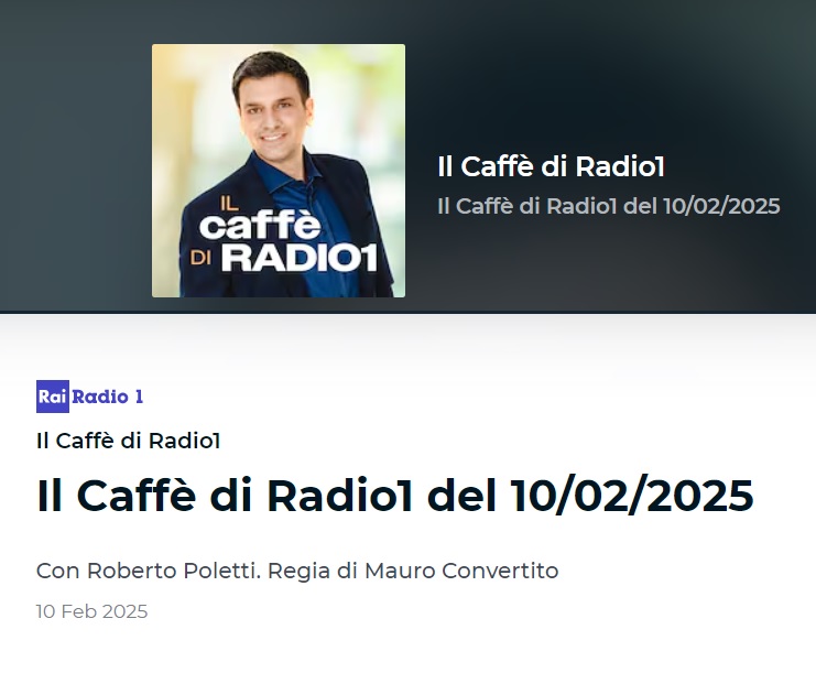 IL CAFFE’ DI RADIO1: “10 febbraio giornata del ricordo delle vittime delle foibe”